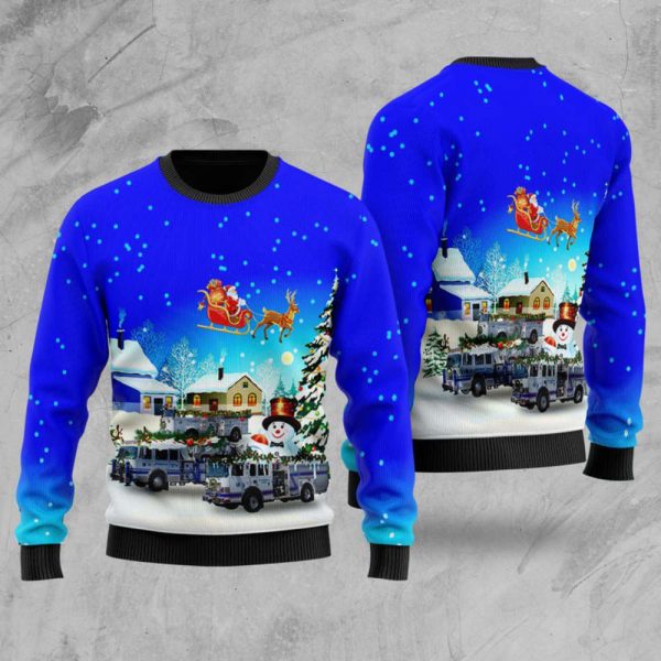 Brownsville, Pennsylvania, South Brownsville Fire Company Christmas Sweater 3D Christmas Gift Day