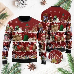 Cavoodle Dog Ugly Christmas Sweater –…