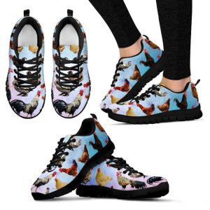 Chicken Lovers Women’s Sneakers (Black) For Men And Women Comfortable Walking Running Lightweight Casual Shoes
