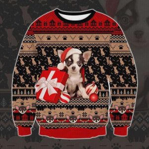 Chihuahua Dog Gift: Festive Ugly Christmas…