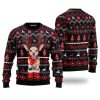 Christmas Santa Reindeer Dog Ugly Sweater: 3D All Over Printed for Festive Christmas Day