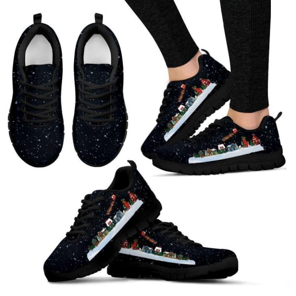 Christmas Village Women’s Sneakers For Men And Women Comfortable Walking Running Lightweight Casual Shoes