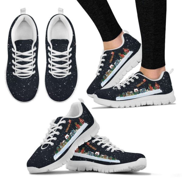 Christmas Village Women’s Sneakers For Men And Women Comfortable Walking Running Lightweight Casual Shoes