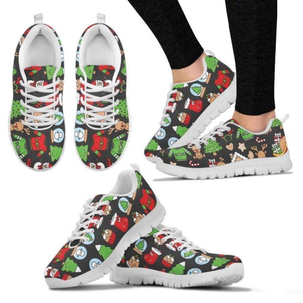 Christmas Women’s Sneakers For Men And Women Comfortable Walking Running Lightweight Casual Shoes
