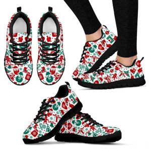 Christmas Women’s Sneakers For Men And Women Comfortable Walking Running Lightweight Casual Shoes