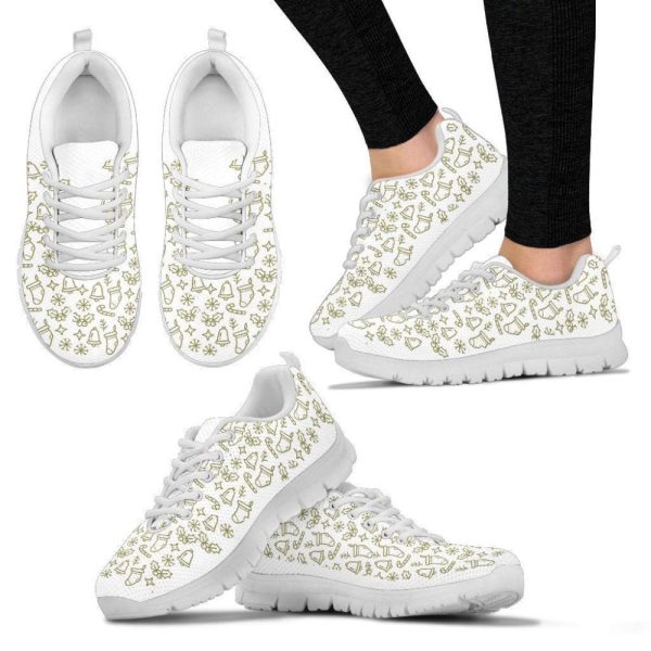 Christmas Wrap Women’s Sneakers For Men And Women Comfortable Walking Running Lightweight Casual Shoes