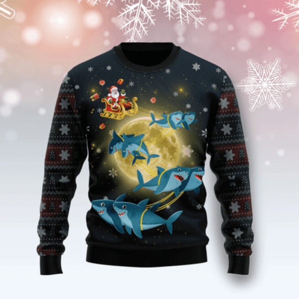 Citybarks [Ugly Sweater] Santa Shark