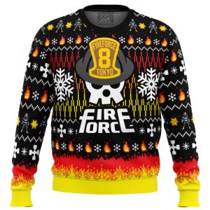 comfimerch we didnt start the fire this christmas fire force ugly christmas sweater 3.jpeg