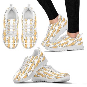 Corgi Lover Women’s Sneakers For Men And Women Comfortable Walking Running Lightweight Casual Shoes