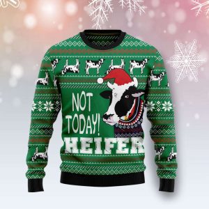 Cow Not Today Heifer Ugly Christmas…