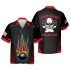 Men s Custom Bowling Hawaiian Shirts: Skull Design – Stand Out on the Lanes!