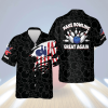 Custom name Bowling Shirts for Men, Men’s USA Hawaiian shirt, Bowling Hawaiian shirt for men