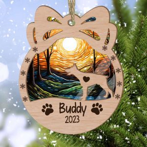 custom name orna bow doberman pinscher suncatcher ornament custom name christmas ornament gift for dog lover.jpeg