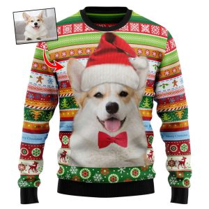 Custom Photo Dog Merry Christmas Sweater…