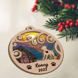 custom suncatcher ornament cane corso sunset background custom name and year christmas gift for dog lover 1.jpeg