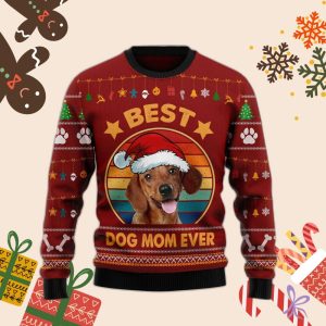 dachshund best dog mom ever ugly christmas sweater christmas gift Do3Gnu.jpeg