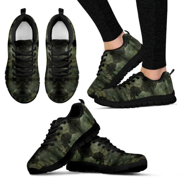 Dark Green Women’s Sneakers For Men And Women Comfortable Walking Running Lightweight Casual Shoes