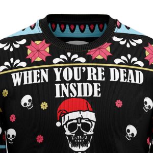 dead inside ugly christmas sweater for men and women skull design 1.jpeg