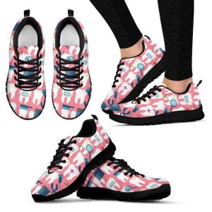 dental lovers handcrafted premium mesh women s sneakers .jpeg