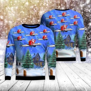 JetBlue A220-300 Christmas Sweater 3D –…