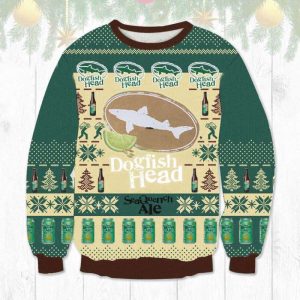 dogfish head seaquench ale ugly christmas sweater unisex knit wool ugly sweater.jpeg