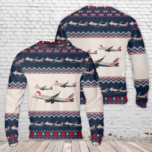 Embraer 175 (E175)  Envoy Air Christmas Sweater 3D Gìt For Christmas