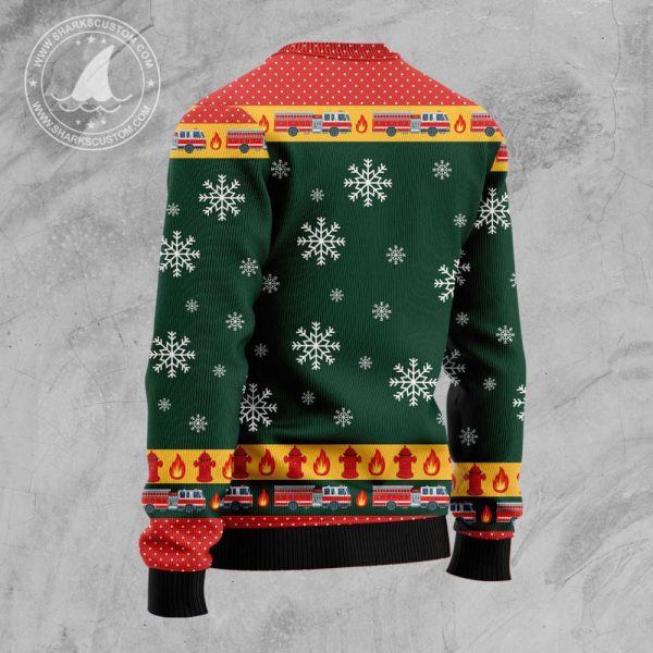 Firefighter Xmas D0610 Ugly Christmas Sweater – Perfect Holiday Gift Noel Malalan Perfect Christmas Gift