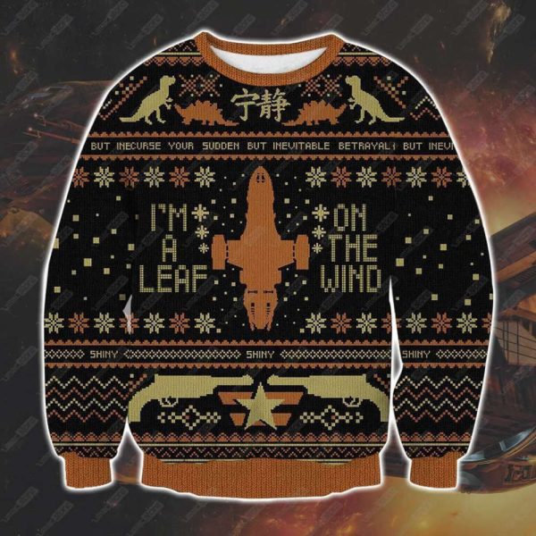 Firefly Serenity I’m A Leaf On The Wind Ugly Christmas Sweater, All Over Print Sweatshirt