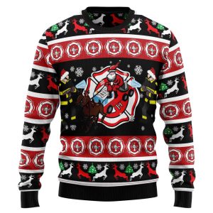 Fireman Firefighter G5106 Ugly Christmas Sweater…