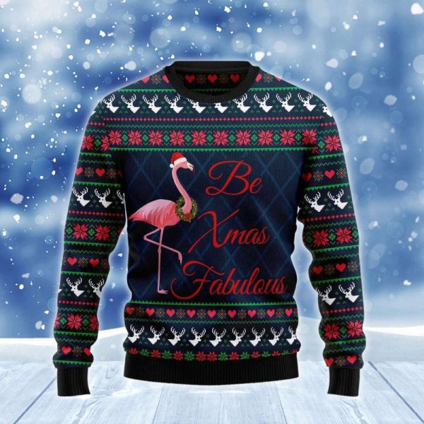 Flamingo Be Xmas Fabulous Ugly Sweater