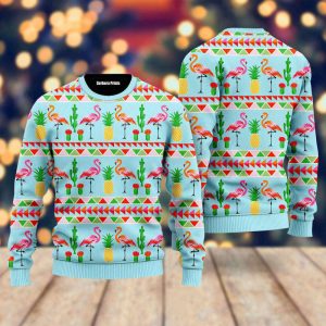 flamingo flamingle all the way pattern ugly christmas sweater for men women uh2204 1.jpeg