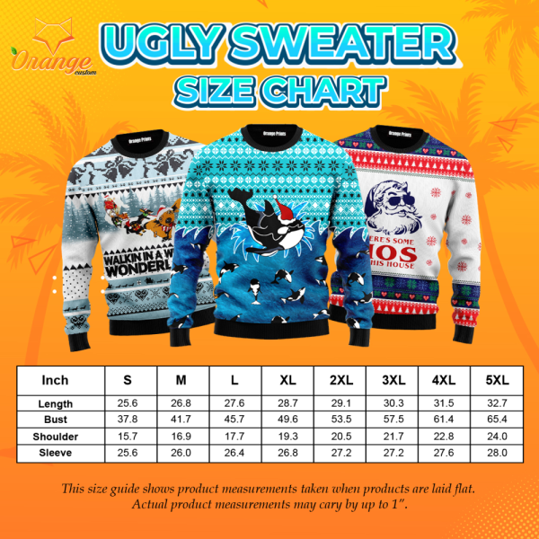 Flamingo Ugly Christmas Sweater For Maen & Women Adult US6036