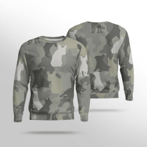 French Bulldog Camo Ugly Christmas Sweatshirt…