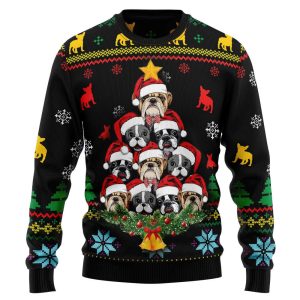 French Bulldog HT92804 Ugly Christmas Sweater…