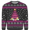 Funny Flamingo Tree Ugly Christmas Sweater For Men & Women UH1105