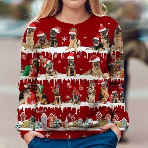 German Shepherd Dog Ugly Christmas Sweater…