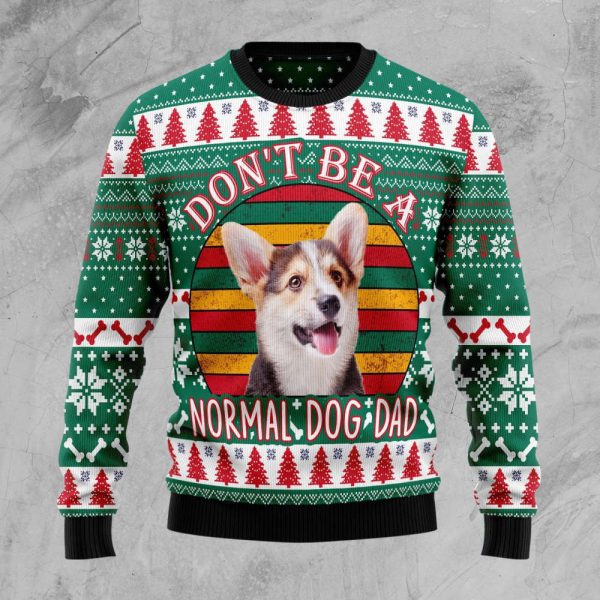 Get Festive with a Welsh Corgi Dog Dad Ugly Christmas Sweater!