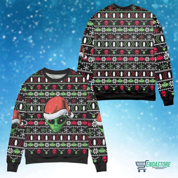 Get Festive with Cool Alien Santa Claus Christmas Sweater