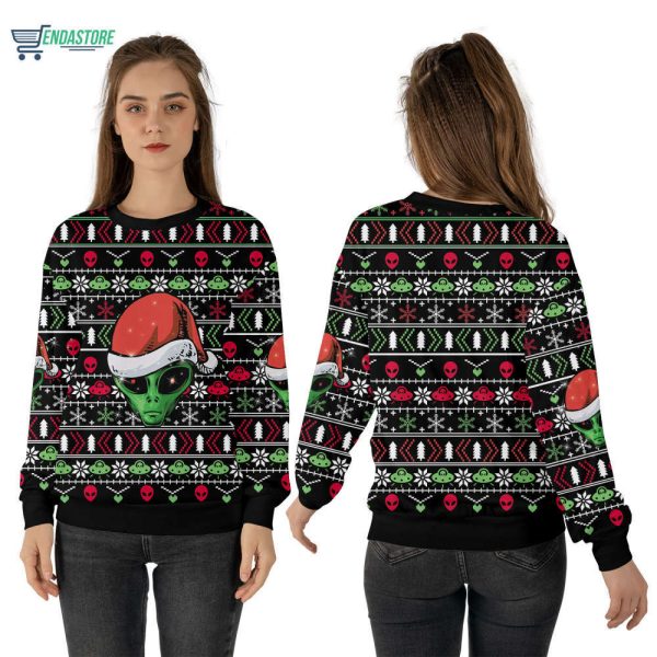 Get Festive with Cool Alien Santa Claus Christmas Sweater