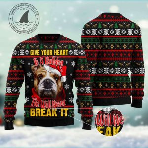 get festive with our heart bulldog ugly christmas sweater perfect holiday attire 1 2.jpeg
