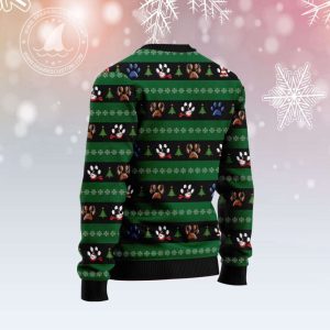 get festive with the dog pawprint ugly christmas sweater perfect for pet lovers 1 2.jpeg