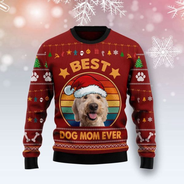 Goldendoodle Best Dog Mom Ever Ugly Christmas Sweater – Christmas Gifted Sweater