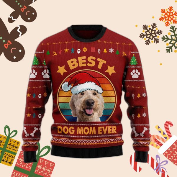 Goldendoodle Best Dog Mom Ever Ugly Christmas Sweater – Christmas Gifted Sweater