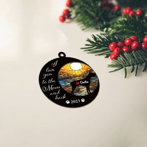 great dane suncatcher ornament love you to the mon and back great dane loss memorial dog ornament 1.jpeg