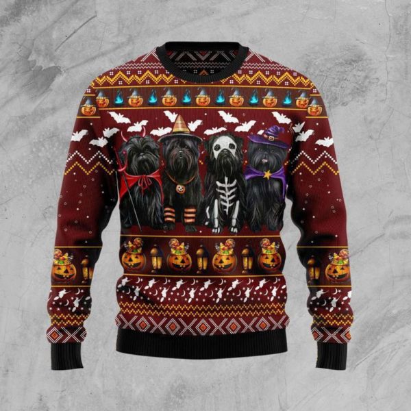 Halloween Affenpinscher for Dog Lover Ugly Christmas Sweater  Christmas Gifts