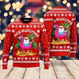 hawaii santa claus mele kalikimaka ugly christmas sweater gift for christmas uh1719 1.jpeg