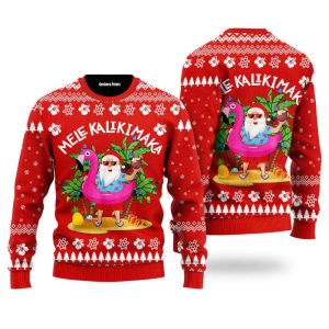 hawaii santa claus mele kalikimaka ugly christmas sweater gift for christmas uh1719.jpeg
