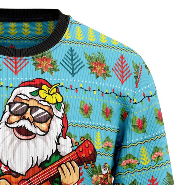 Hawaiian Santa Claus Ugly Christmas Sweater