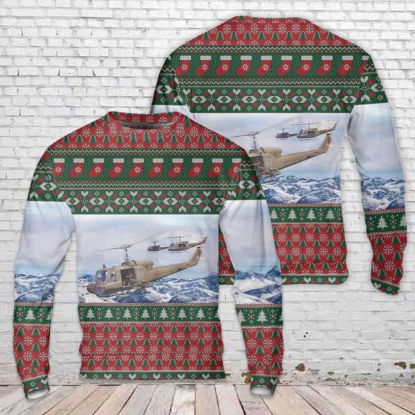 Huey Helicopter Christmas Sweater Gift For Christmas