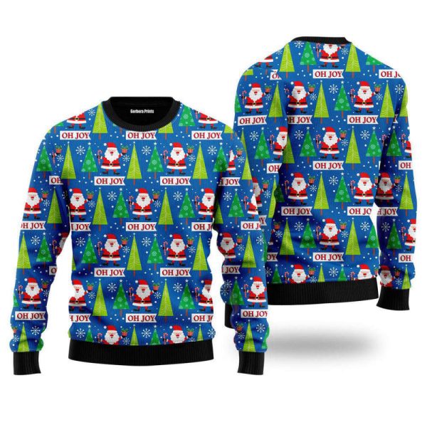 Joyful Holiday Santa Claus Ugly Christmas Sweater – Gift For Christmas UH2277
